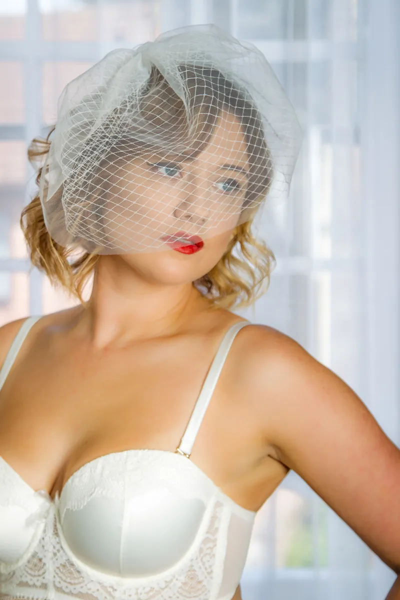 Bridal boudoir portrait