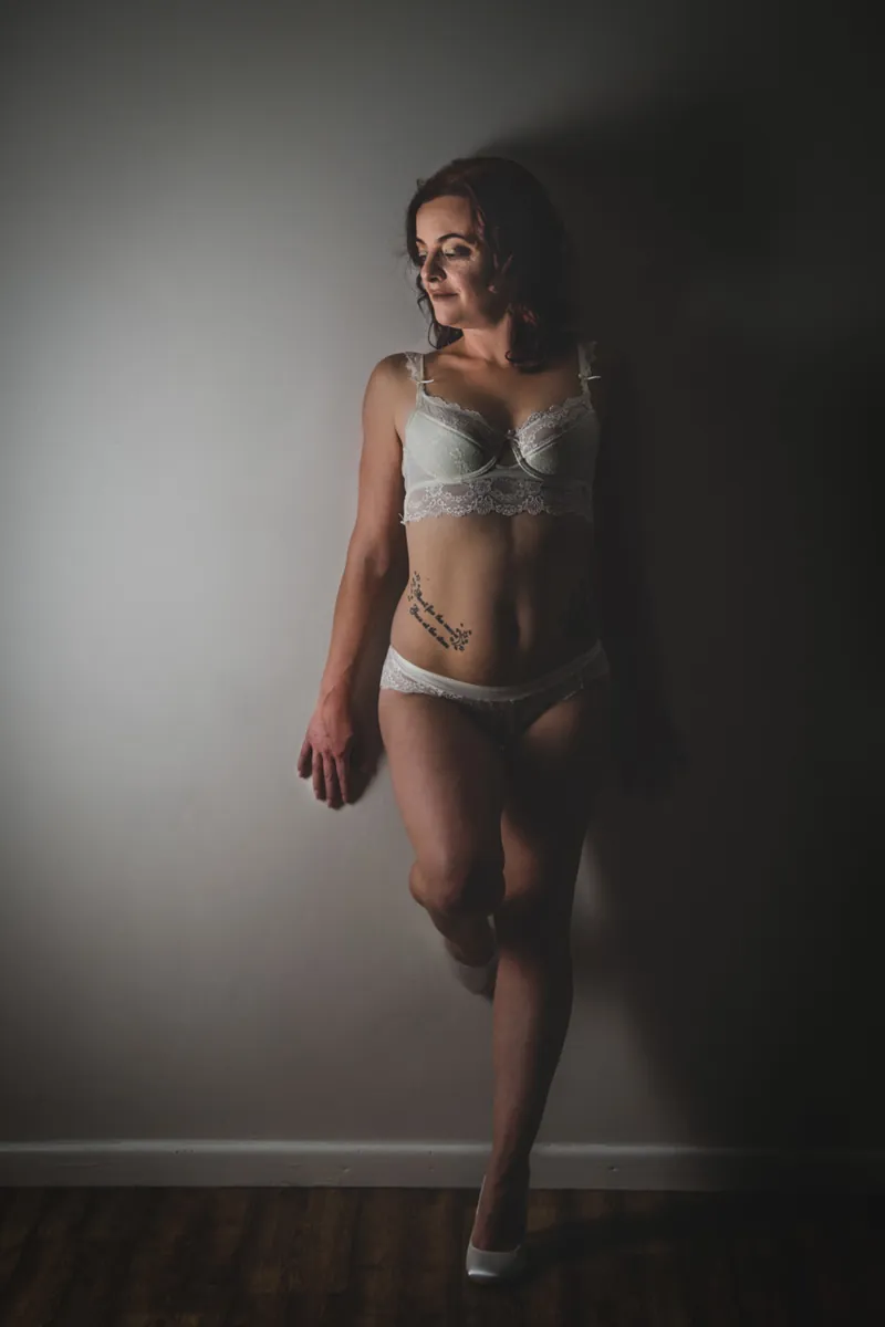 Bridal boudoir portrait