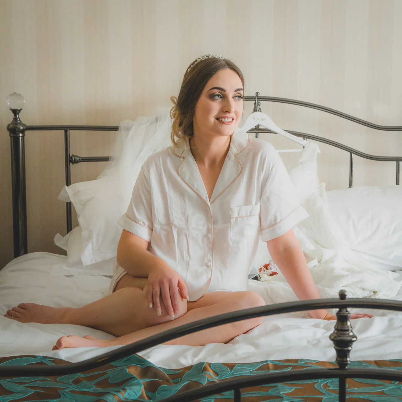 Bridal boudoir portrait