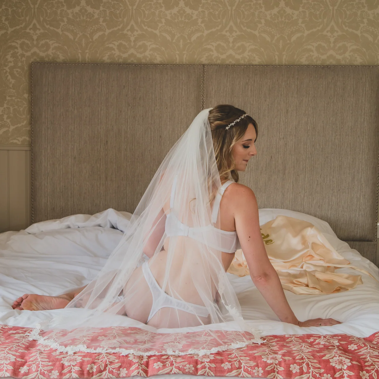 Bridal boudoir portrait