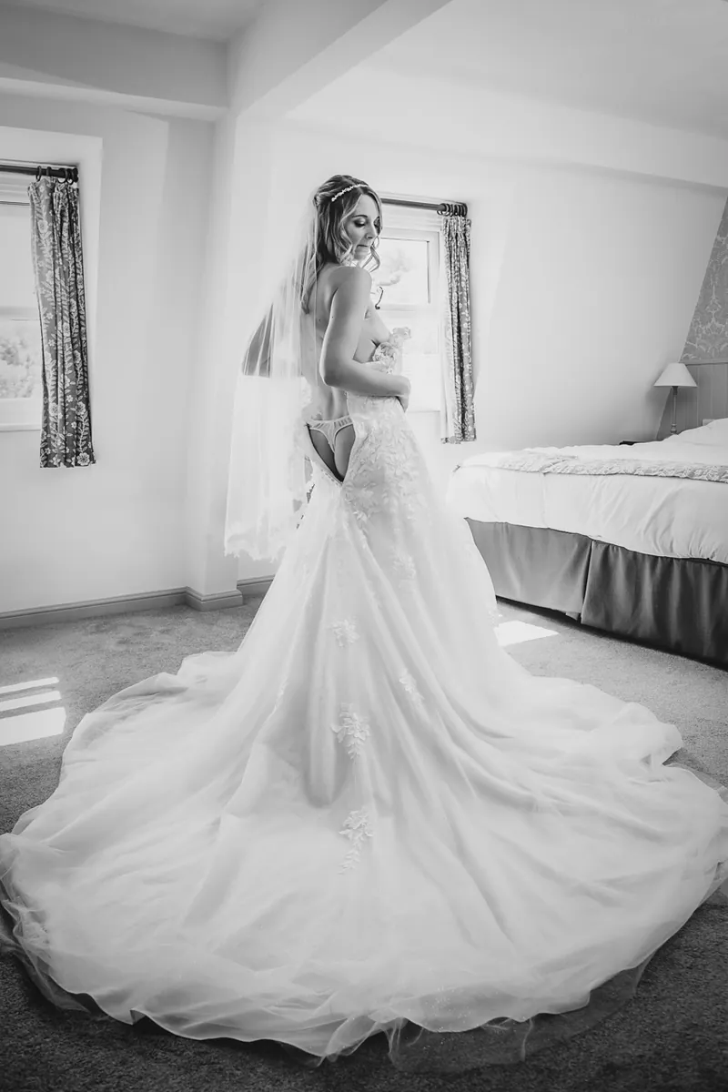 Bridal boudoir portrait