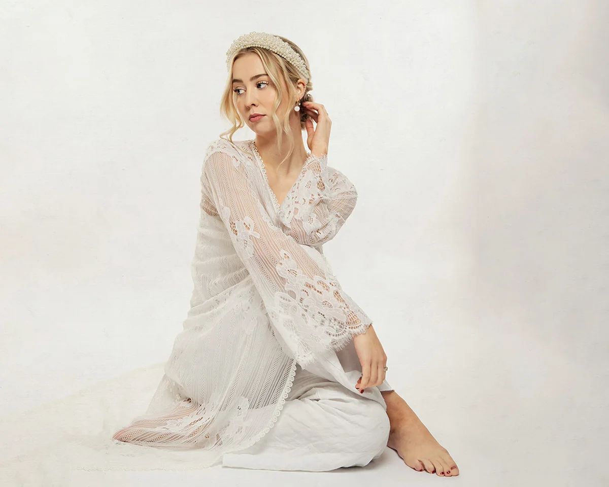 Bridal boudoir portrait
