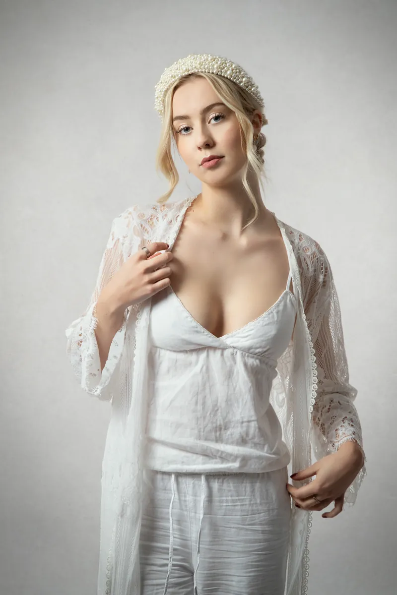 Bridal boudoir portrait