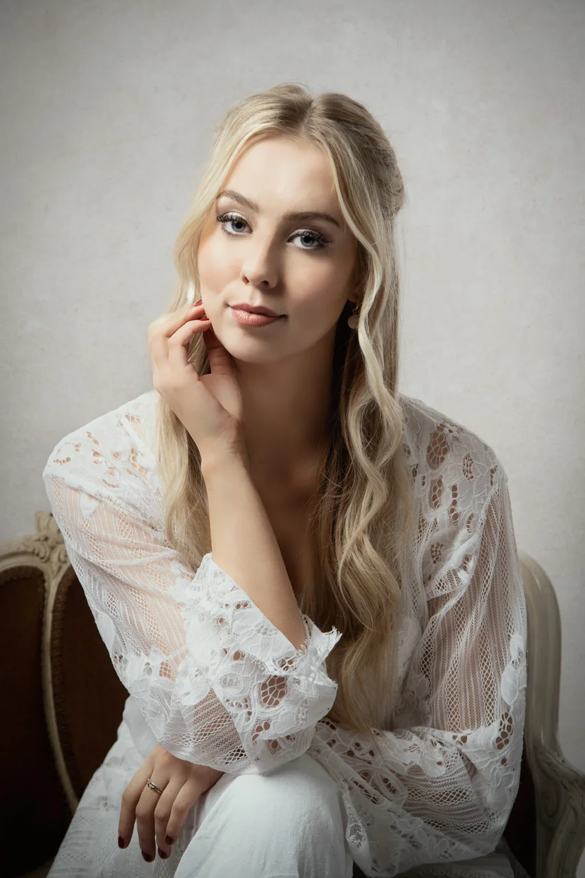 Bridal boudoir portrait