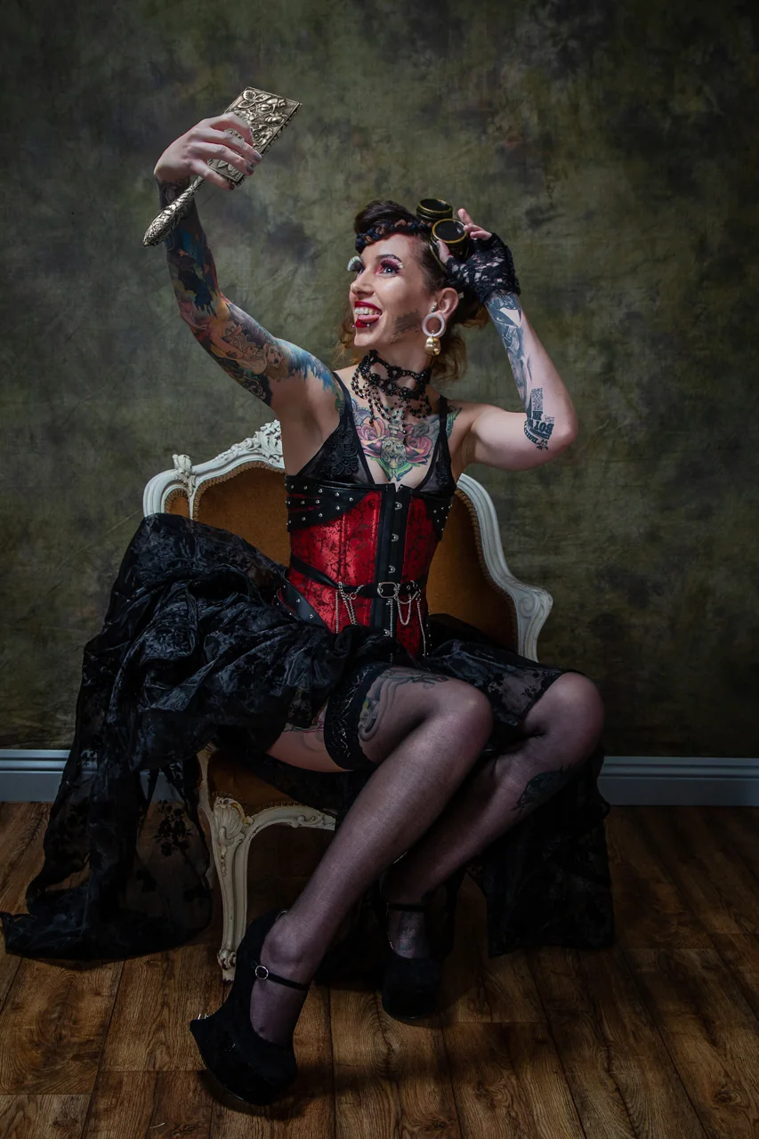 Classic boudoir portrait