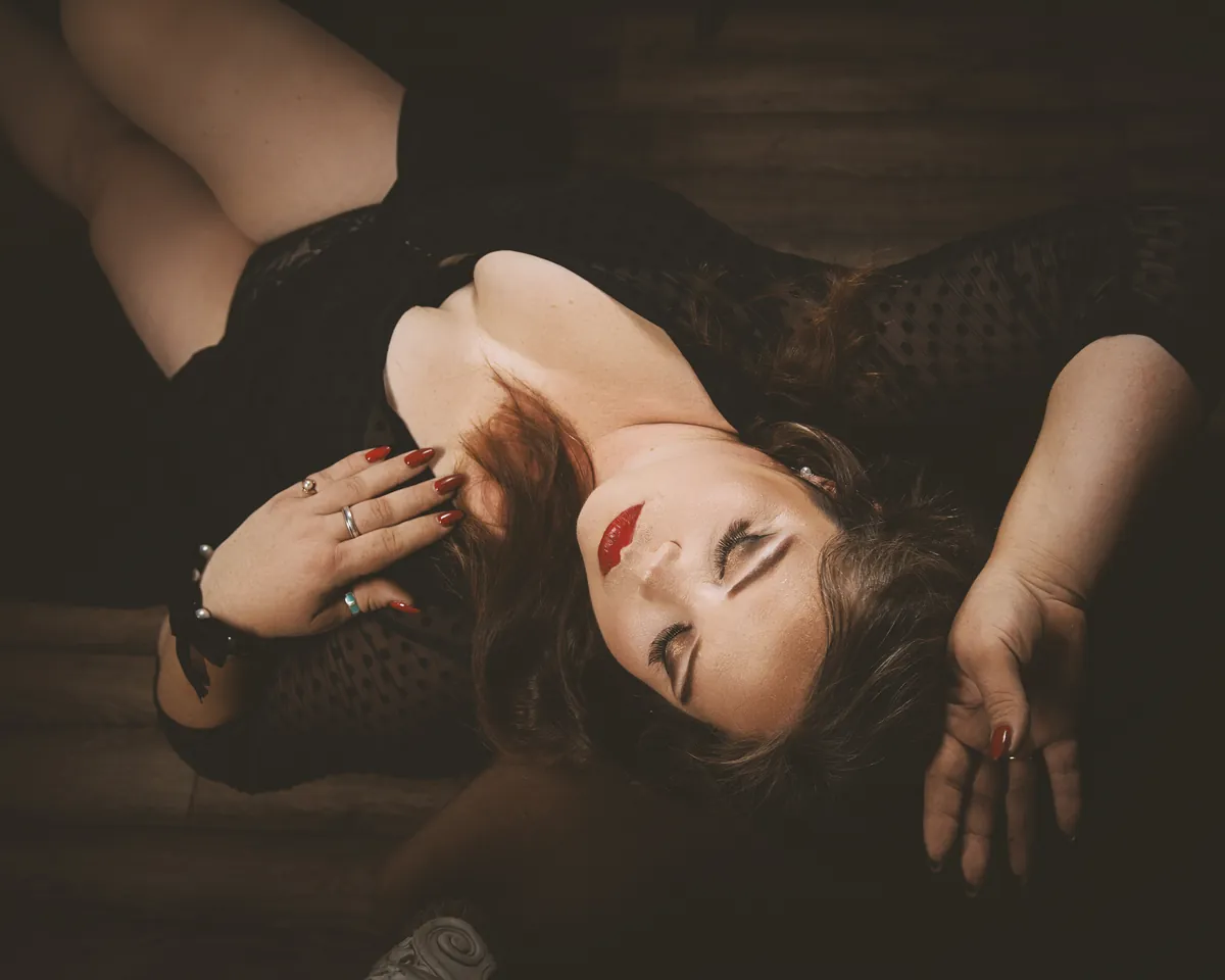 Classic boudoir portrait
